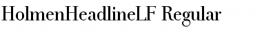 HolmenHeadlineLF-Regular Font