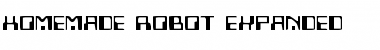 Homemade Robot Expanded Font