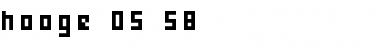 hooge 05_58 Regular Font