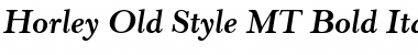 Horley Old Style MT Bold Italic Font