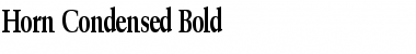 Horn Condensed Bold Font