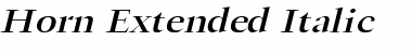 Horn Extended Italic