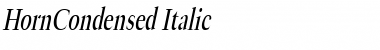 HornCondensed Italic