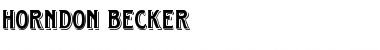 Horndon Becker Regular Font