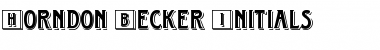 Horndon Becker Initials Regular Font