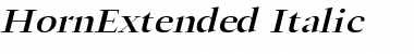 HornExtended Font