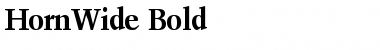 HornWide Bold Font