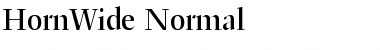 HornWide Font
