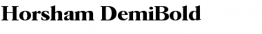 Horsham-DemiBold Font