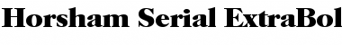 Horsham-Serial-ExtraBold Regular Font