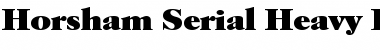 Horsham-Serial-Heavy Regular Font