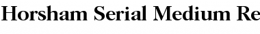 Horsham-Serial-Medium Font