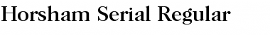Horsham-Serial Font