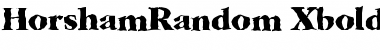 HorshamRandom-Xbold Regular Font