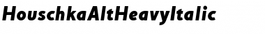 HouschkaAltHeavyItalic Regular Font