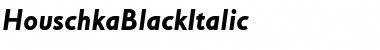 HouschkaBlackItalic Font
