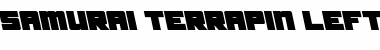 Samurai Terrapin Leftalic Italic Font