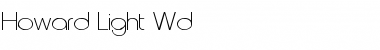 Howard-Light Wd Regular Font