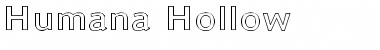 Humana Hollow Font