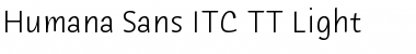 Humana Sans ITC TT Light Font