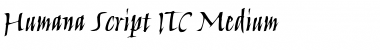Humana Script ITC Font