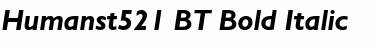 Humanst521 BT Bold Italic