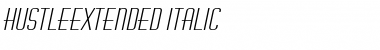 HustleExtended Italic Font