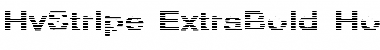 HvStripe-ExtraBold Hollow Regular Font