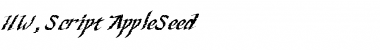 HW, Script- AppleSeed Font