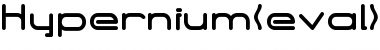 Hypernium(eval) Regular Font