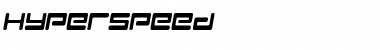 Hyperspeed Font