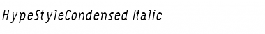 HypeStyleCondensed Italic