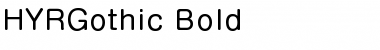 HYRGothic-Bold Font