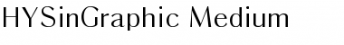 HYSinGraphic-Medium Regular Font