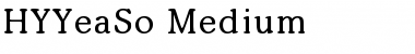 HYYeaSo-Medium Regular Font