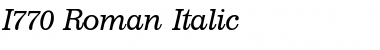 I770-Roman Font