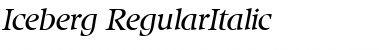 Iceberg RegularItalic