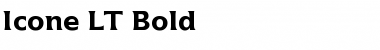 Icone LT Regular Bold Font