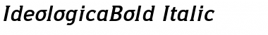 IdeologicaBold Italic Font