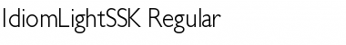 IdiomLightSSK Regular Font