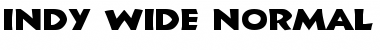 Indy Wide Normal Font
