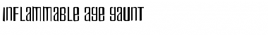 Inflammable Age Gaunt Font