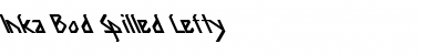 Inka Bod Spilled Lefty Regular Font