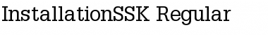 InstallationSSK Font