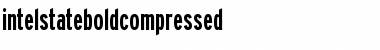 intelstateboldcompressed Font