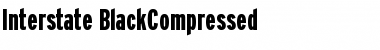 Interstate BlackCompressed Font
