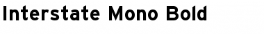 Interstate Mono Bold Font
