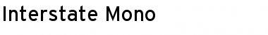 Interstate Mono Font