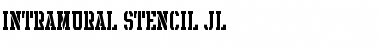 Intramural Stencil JL Regular Font