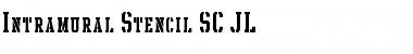 Intramural Stencil SC JL Regular Font